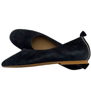 NIB Everlane The Day Glove Woman's sz 11 Suede Navy Blue Flat Heel Narrow Fit